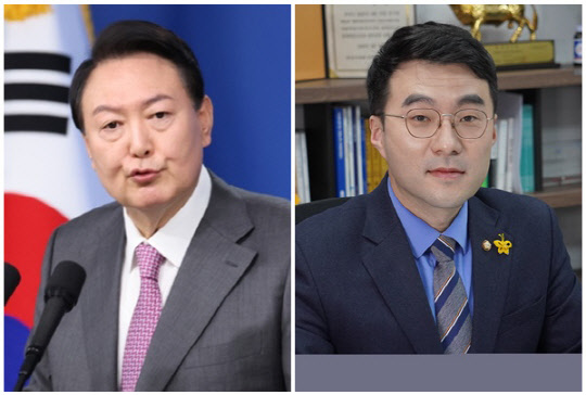 윤석열 대통령(왼쪽)과 김남국 더불어민주당 의원. <김남국 의원실 제공, 연합뉴스>